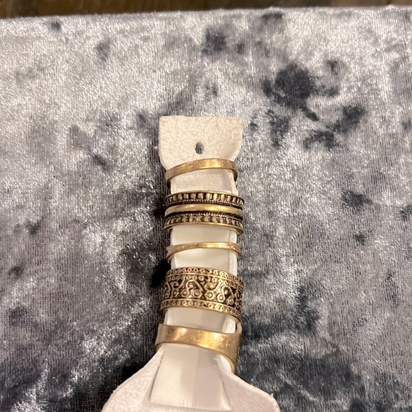 NEW Free People 5-Ring Southwest Ring Stack - Picture 3 of 3